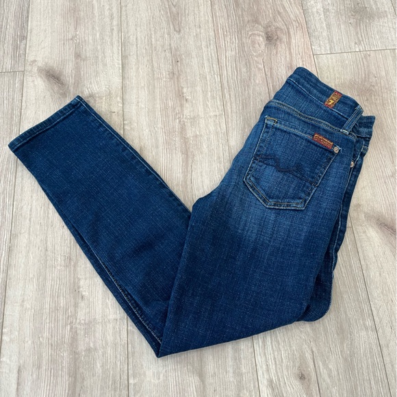 Women's 7 for All Man Kind Kimmie Crop‎ Jeans Size 24 - Picture 1 of 6